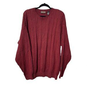 Vintage Jantzen Burgundy Knit Oversized Grandpa Sweater